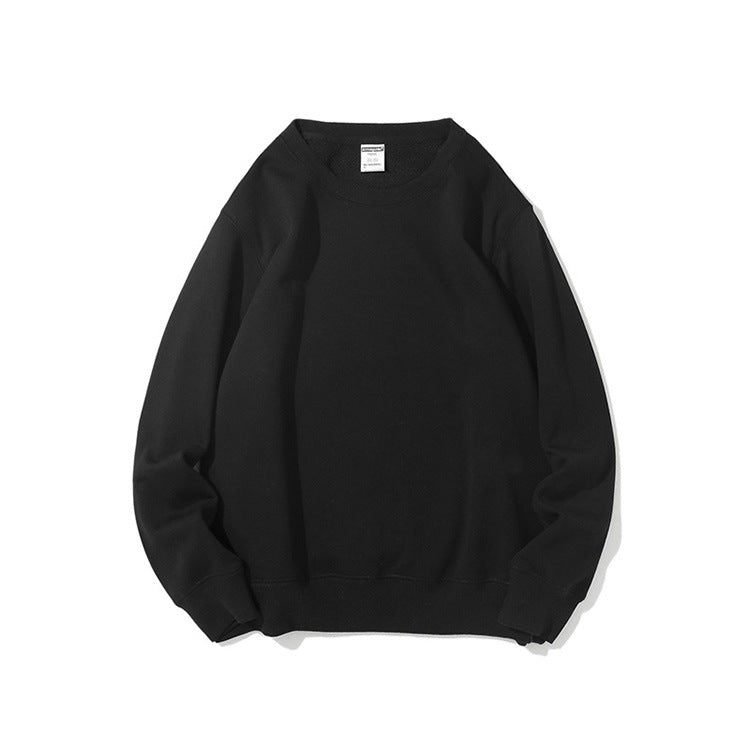 Casual Plus Velvet Round Neck Loose Pullover Sweater | Streetwear