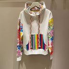 Fashionable Women's Printed Waffle Sweatshirt | Streetwear