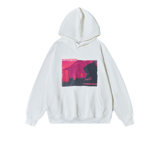 Street Wash Band Printed Sweatshirt for All Genders | Streetwear