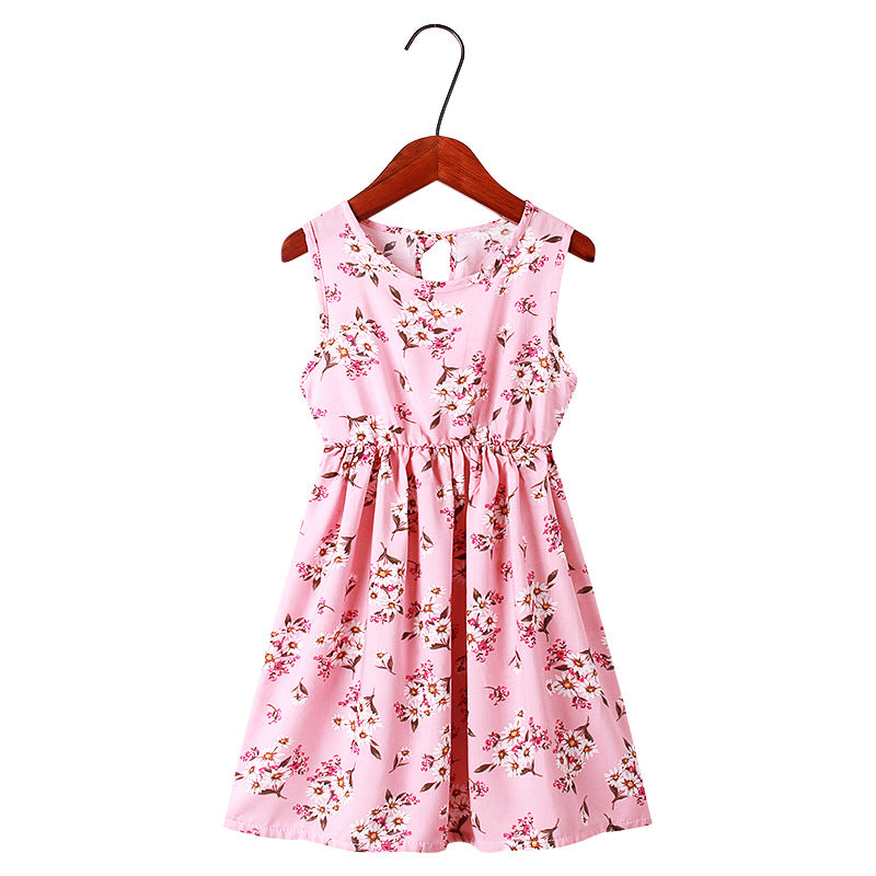 2020 Cute Floral Leaf Princess Dress for Girls