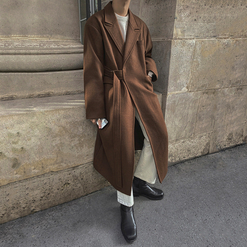 Double-sided Tweed Trench Coat for Fashionable Look