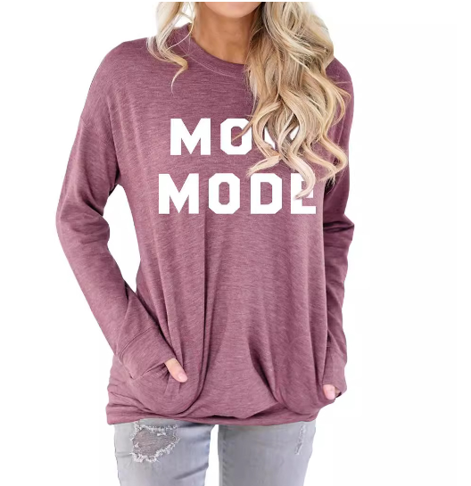 Large Long Sleeve Round Neck Sweater Sweatshirt | Streetwear
