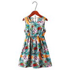 2020 Cute Floral Leaf Princess Dress for Girls