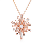 Christmas Snowflake Necklace with Accents