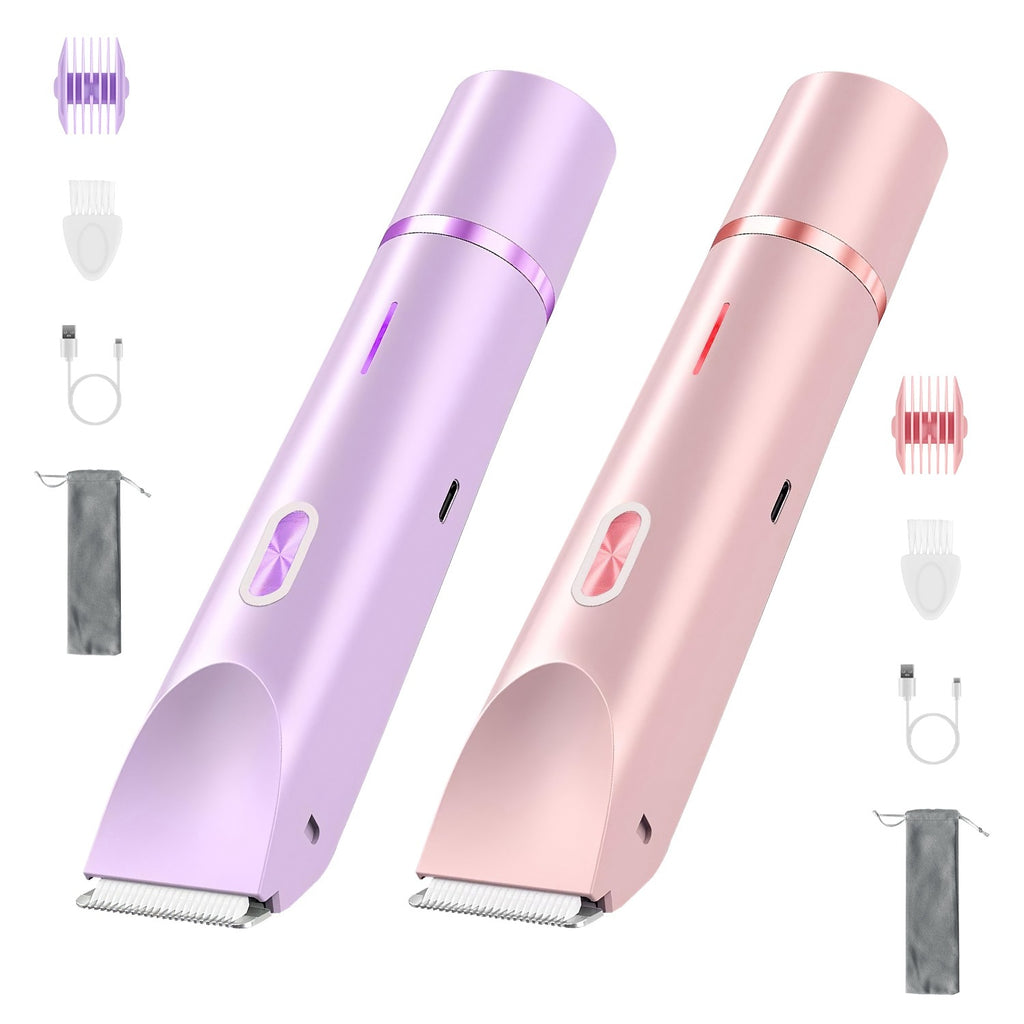 2-in-1 Waterproof Bikini Trimmer for Women