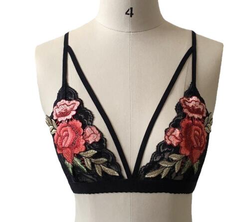 W0703 Fashionable Sexy Embroidered Lace Lingerie