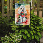 Poodle Christmas Garden Flag