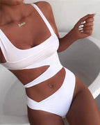 Beach Swimwear, Sexy Strappy One-Piece Bikini