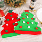 Creative Christmas Tree Elf Hat for Parties | Embroidered Cap