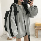 Grey Long Sleeved Jacket for Student Athletes