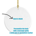 Kuvasz Merry Christmas Ceramic Ornament