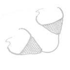 Exaggerated Rhinestone Body Chain and Bikini Necklace