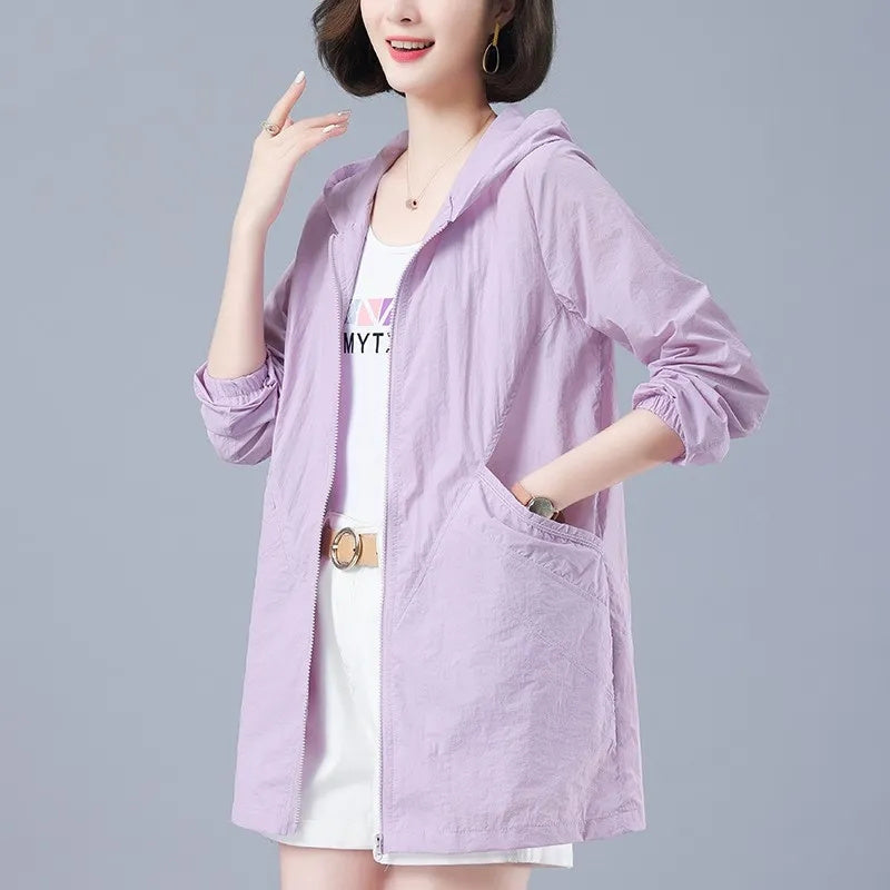 2023 Women's Loose Long Jacket for Spring and Autumn