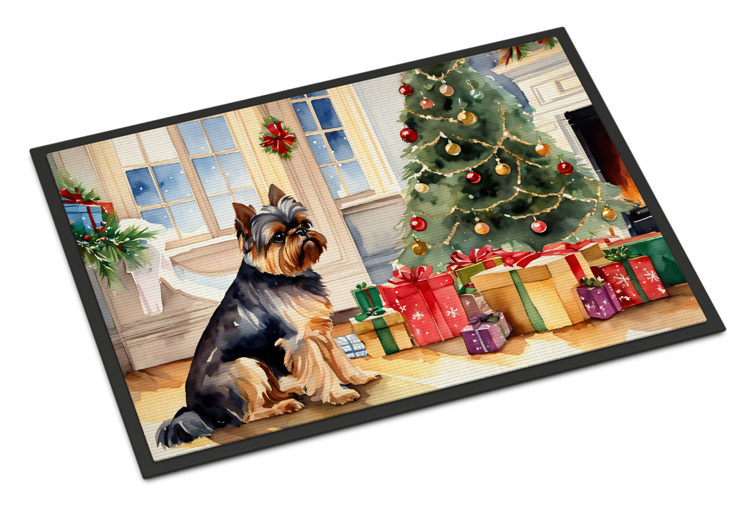 Brussels Griffon Cozy Christmas Doormat