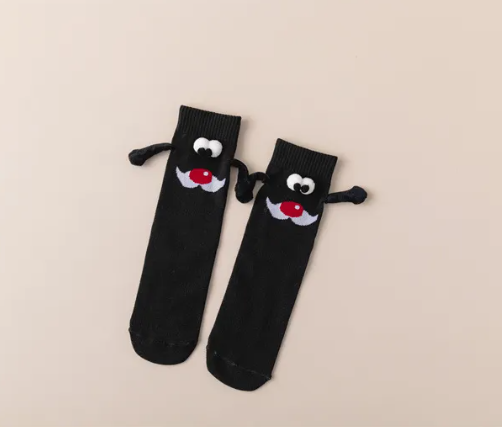 Couple Magnetic Handle Cute Hand Socks Christmas