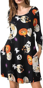 Christmas Printed Dress