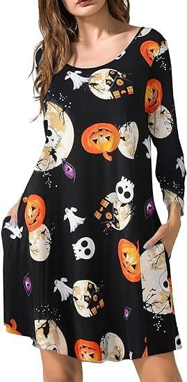 Christmas Printed Dress