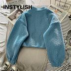 Women's Hooded Fleece Pullover with Embroidery | Streetwear
