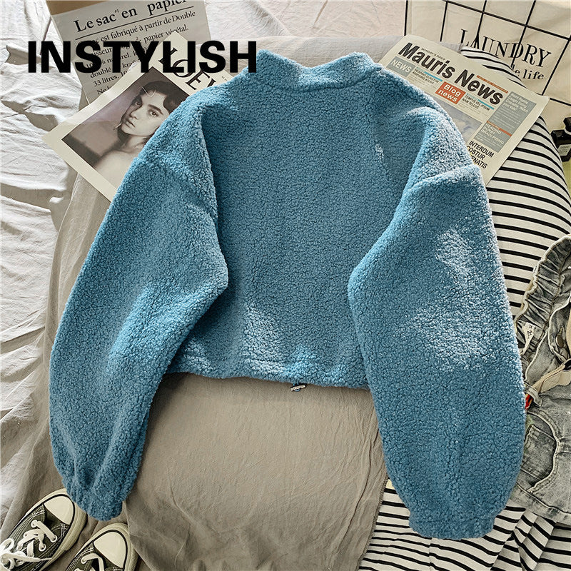 Women's Hooded Fleece Pullover with Embroidery | Streetwear