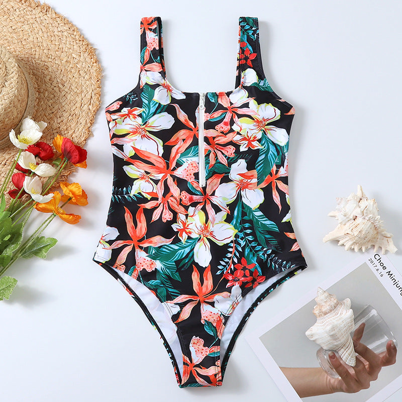 27-Color Sexy Striped One-Piece Bikini Swimsuit