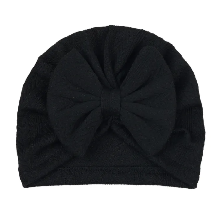 Baby Beanie Cap with Bow | Embroidered Cap