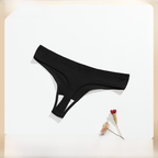 Pure Cotton Women's T-Back Panties - Fashionable Solid Color