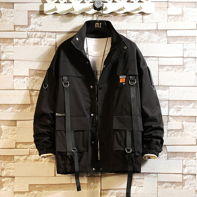 2024 Autumn Men's Hooded Windbreaker Slim Fit Jacket