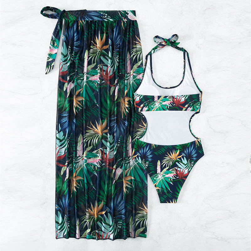 2023 New European Sexy Three-Piece Bikini Set