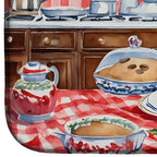 Pug Christmas Cookies Dish Drying Mat