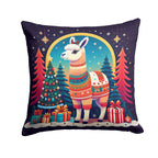 Llama Christmas Throw Pillow