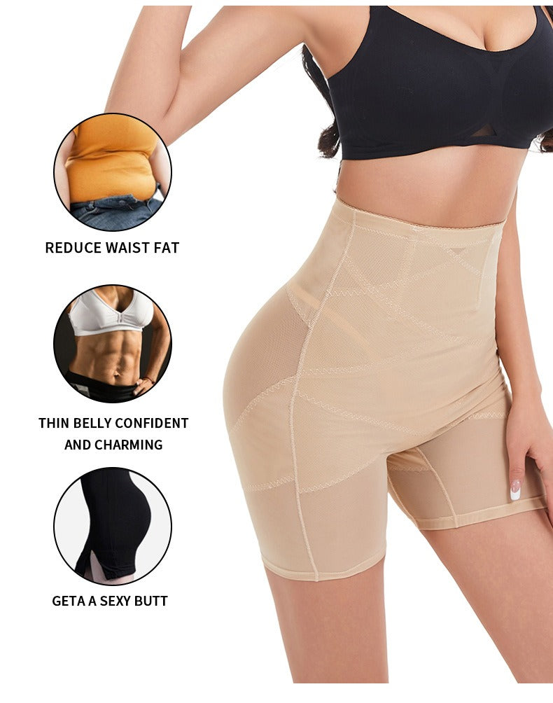 Womens High Waist Seamless Shaping Body Shaper Boyshorts