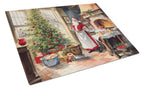 Cookies with Santa Claus Glass Cutting Board