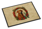 Chesapeake Bay Retriever Christmas Flowers Doormat