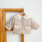 Floral Quilted Cotton Jacket for Baby Girl