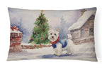 Westie Christmas Throw Pillow