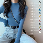 2023 Korean Slim Fit Turtleneck Knit Top for Women