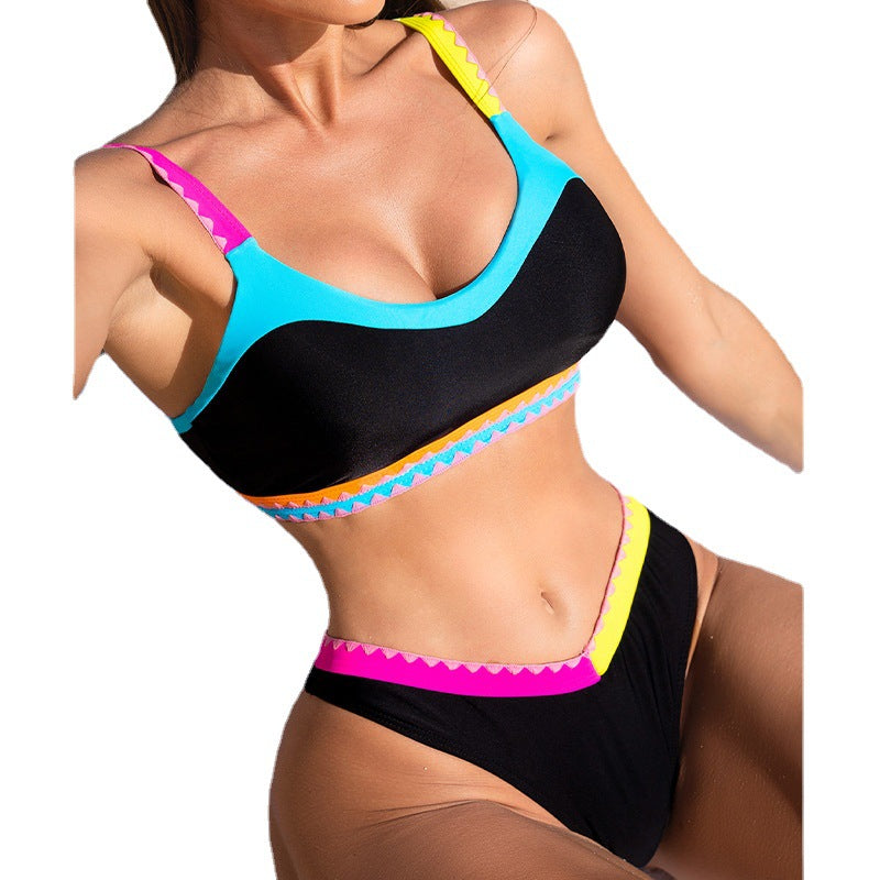Summer 2023 Women's Bikini with Colorful Floral Design