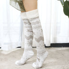 Elk Jacquard Christmas Socks for Holiday Cheer