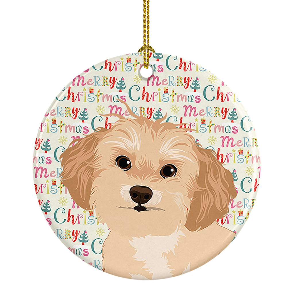Shih-Tzu Gold #1 Christmas Ceramic Ornament