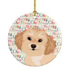 Shih-Tzu Gold #1 Christmas Ceramic Ornament