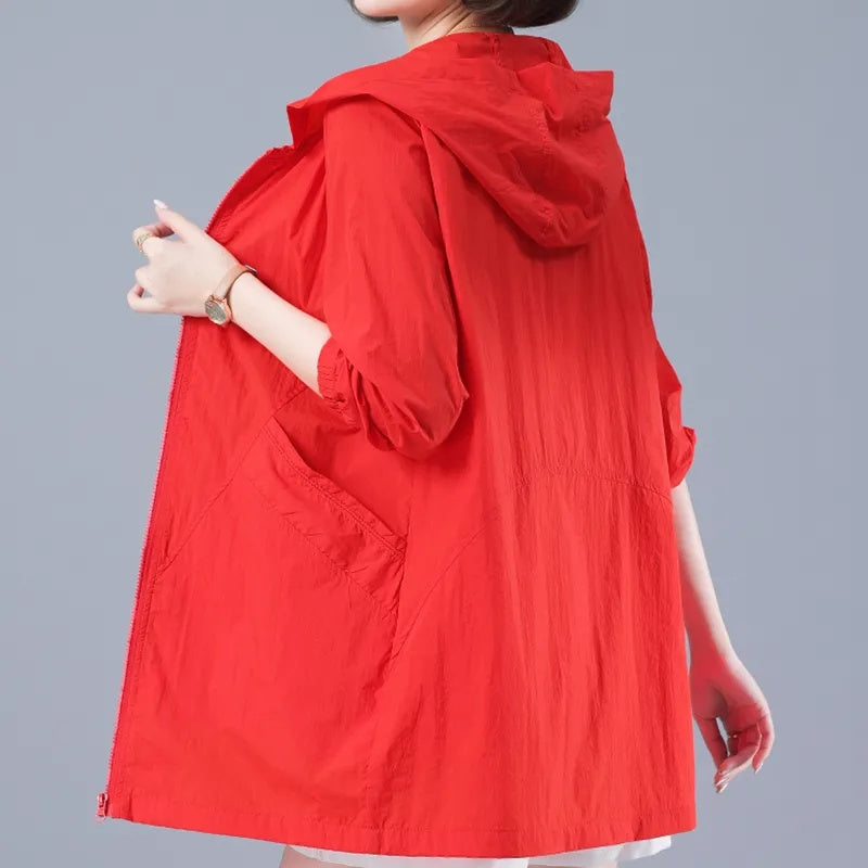 2023 Women's Loose Long Jacket for Spring and Autumn