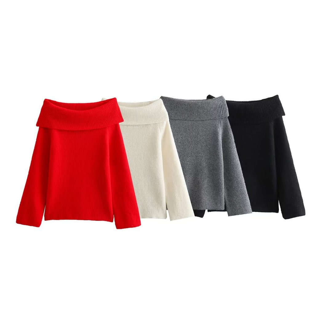 Solid Color Pullover Sweater | Streetwear