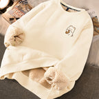 Thickened Printed Sweater for Women