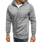 Slim Fit Zipper Hoodie Men's Pullover Sweater | Streetwear