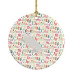 Khao Manee Cat Christmas Ceramic Ornament