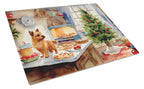 Norwich Terrier Christmas Cookies Glass Cutting Board