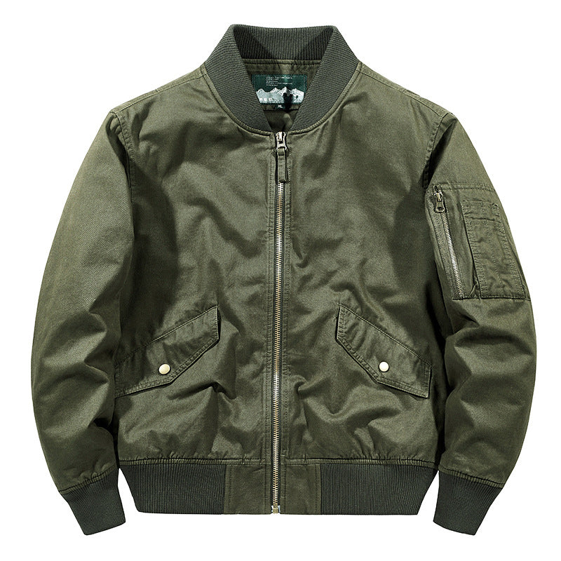 DIMUSI Men's Slim Fit Bomber Zipper Jacket for Streetwear