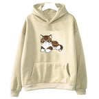 Cute Cat Graphic Hooded Sweatshirt for Men and Women | Streetwear