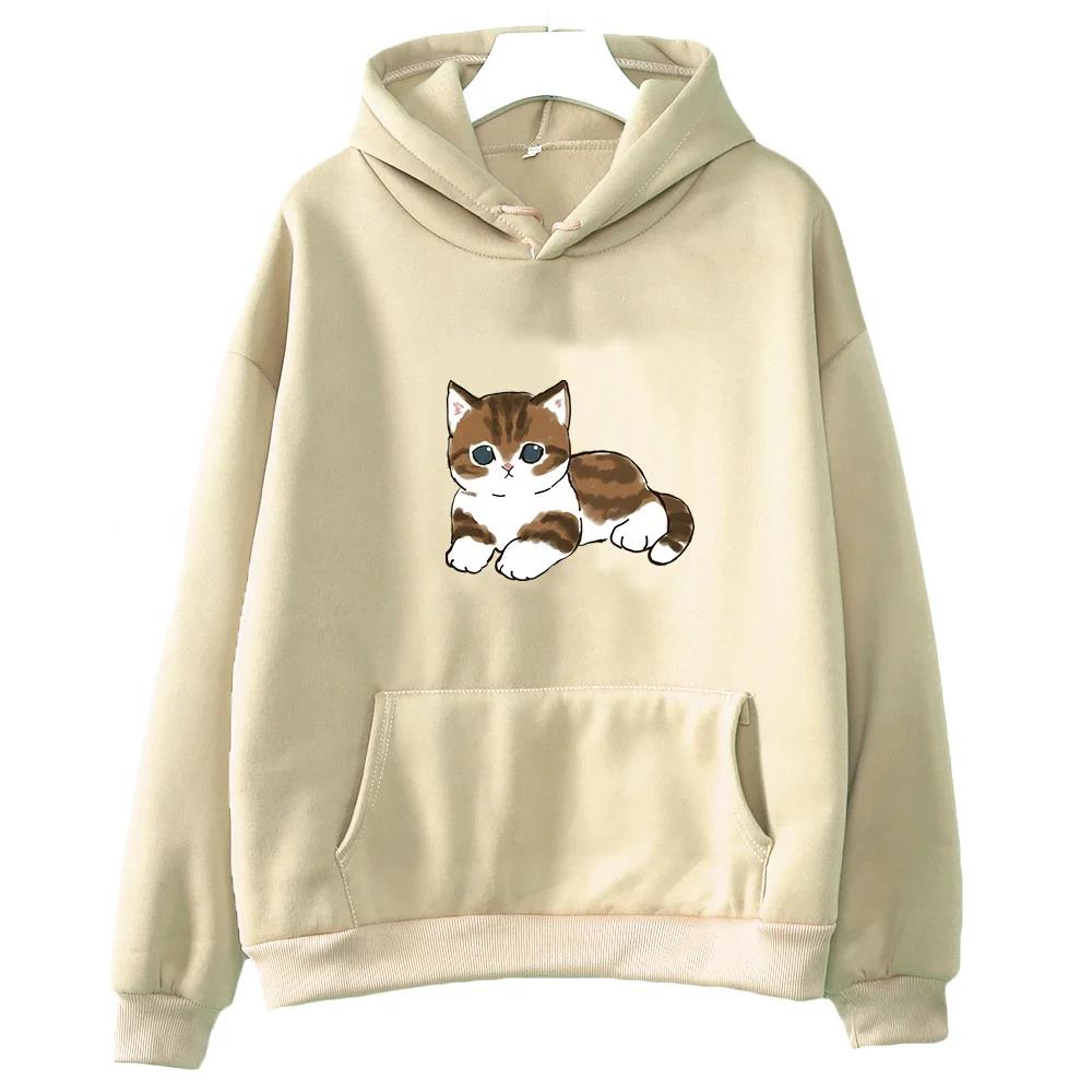 Cute Cat Graphic Hooded Sweatshirt for Men and Women | Streetwear