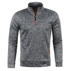 Men's Zippered Sweater for Autumn and Winter